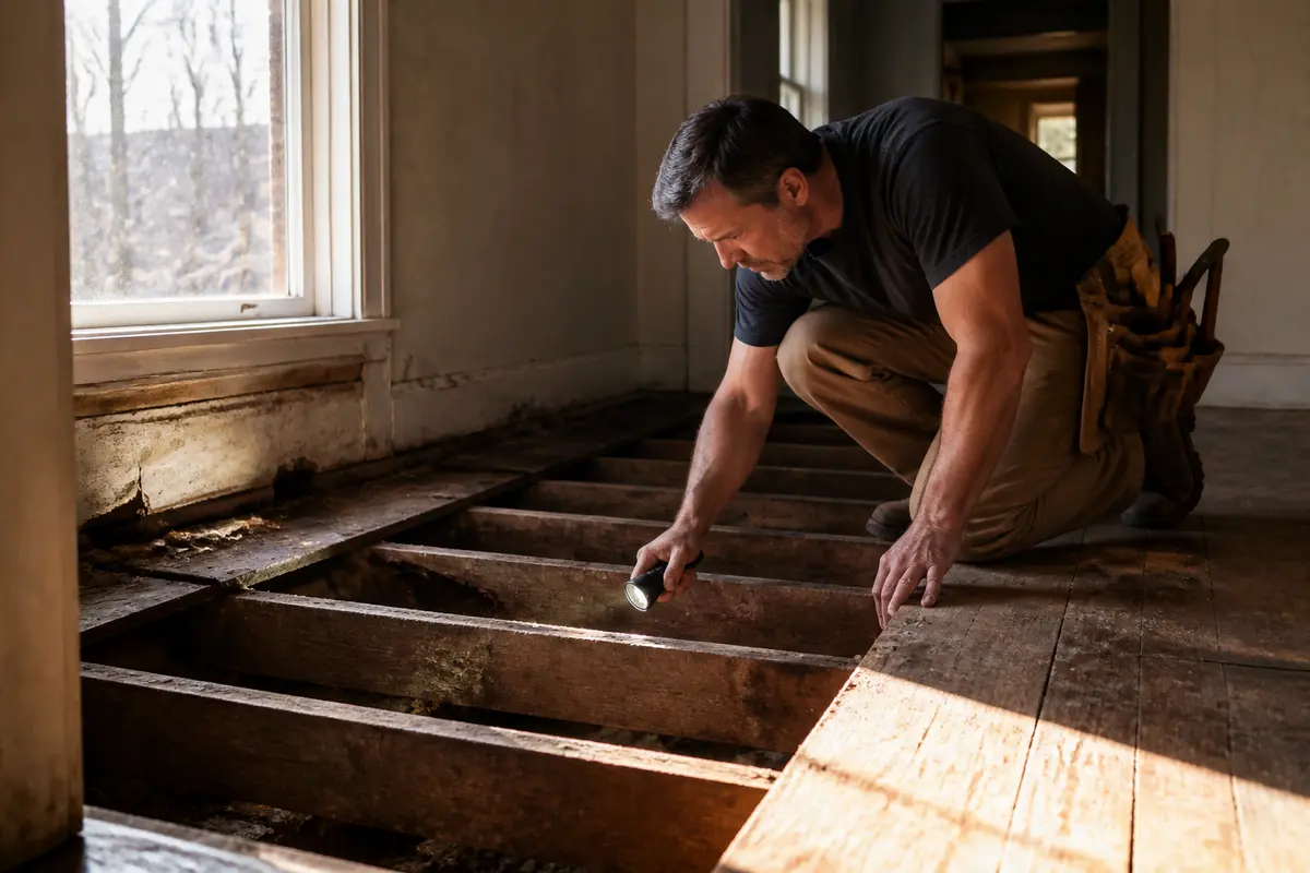 Plancher qui s’affaisse maison ancienne : 5 solutions efficaces