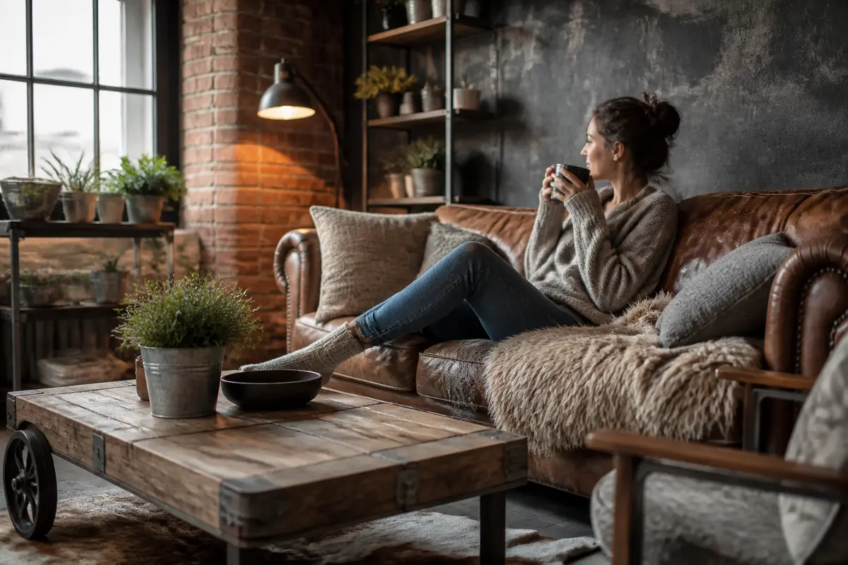 Déco salon industriel cocooning : 10 astuces pour réussir