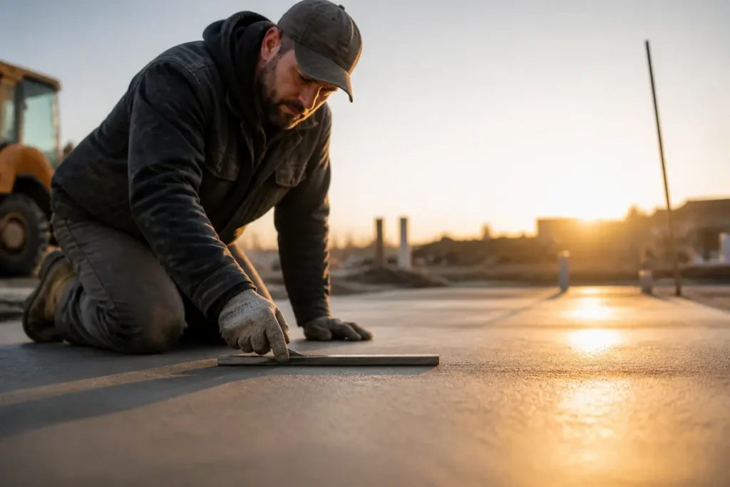 Temps de séchage dalle béton : guide des délais à respecter